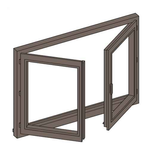 Fenêtre à la française 2 vantaux -