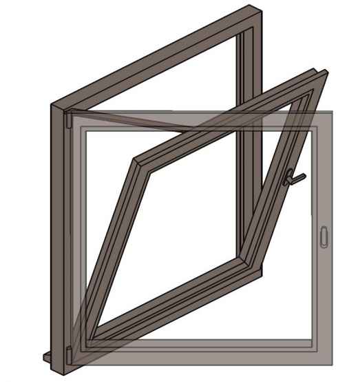 Fenêtre oscillo-battante -